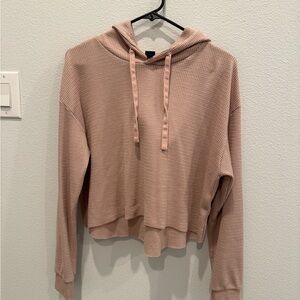 Pink Waffle Knit Hoodie Wild Fable